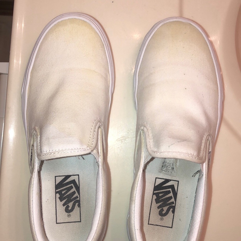 White slip on vans - Picture 2 of 4